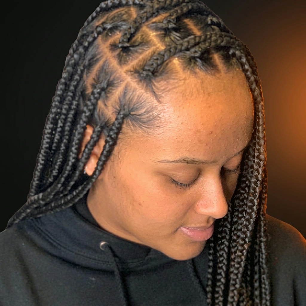 Medium Box Braids